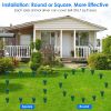 8Pcs Solar Powered Mole Repellent Waterproof Solar Animal Repellers for Moles Gophers Groundhogs Snakes Voles Outdoor Vibration Stake For Farm Garden