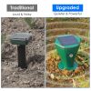 8Pcs Solar Powered Mole Repellent Waterproof Solar Animal Repellers for Moles Gophers Groundhogs Snakes Voles Outdoor Vibration Stake For Farm Garden