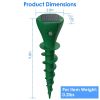8Pcs Solar Powered Mole Repellent Waterproof Solar Animal Repellers for Moles Gophers Groundhogs Snakes Voles Outdoor Vibration Stake For Farm Garden