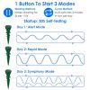 8Pcs Solar Powered Mole Repellent Waterproof Solar Animal Repellers for Moles Gophers Groundhogs Snakes Voles Outdoor Vibration Stake For Farm Garden