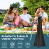 2 Pack Portable Reflective Fly Repellent Fan Rechargeable Battery Powered Table Food Fly Fan with Pattern Soft-Stop Blade Hanging Hook Indoor Outdoor