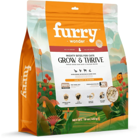 Freeze Dried Raw Cat Food Grain Free Mighty Bites For Cats 16oz High Protein Cat Food (Option: Grow Thrive)